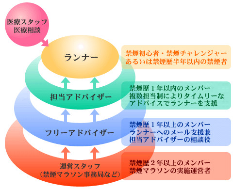 禁煙マラソンの支援体制